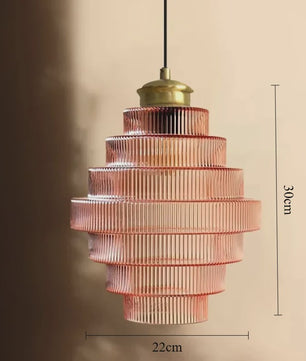 Nordic Retro Luxe Glazen Hanglamp - Sfeervolle Verlichting voor Bar, Slaapkamer & Eetkamer