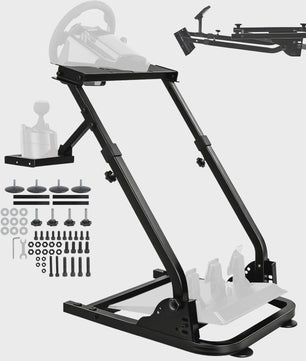 Opvouwbare Racing Wheel Stand van Carbon Staal met Shifter Mount - Compatibel met Logitech & Thrustmaster