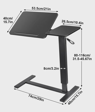Verstelbaar Zit-Sta Bureau met Pneumatische Lift - Laptoptafel voor Thuis