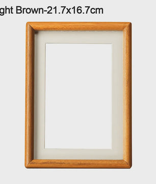 Eenvoudig Zwart Walnoot Houten Fotolijst - Handgemaakt & Stijlvol
