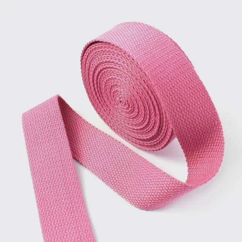 4 Meter Katoenen Band - 1.3mm Dikke Webbing voor Tassen, Riemen & DIY Projecten (20-50mm Breed)