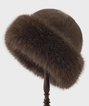 Dikke Pluche Warme Bontmuts voor Dames - Fluffy Winter Muts voor Koude Dagen