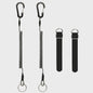 2 Meter Visco Lanyard met Hengelband - Intrekbaar Anti-Verlies Koord met Karabijnhaak