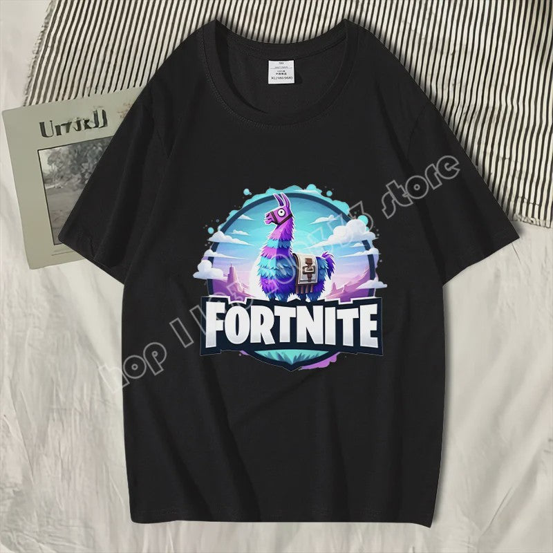 Fortnite Zomer T-shirt Unisex - Stijlvolle Casual Kleding van Puur Katoen