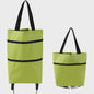 2-in-1 Opvouwbare Boodschappentrolley met Wielen - Handige Draagtas