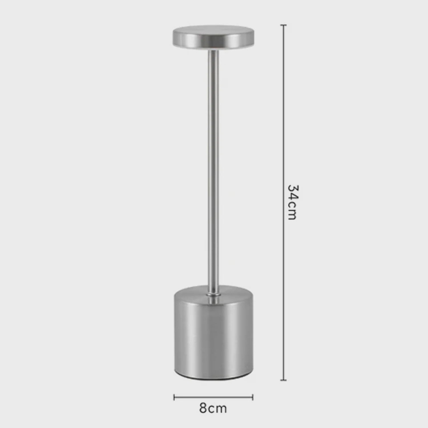 Draadloze LED Tafellamp met Touch Bediening - Oplaadbaar, 3 Kleuren, Dimbaar - Sfeerverlichting