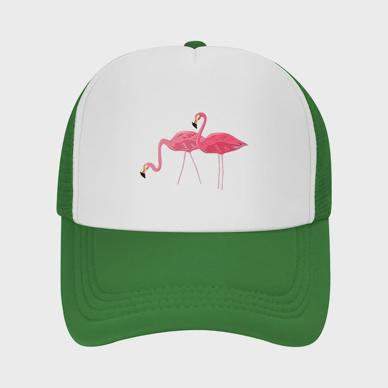 Unisex Petten met Flamingo Print - Ademend en Zonwerend