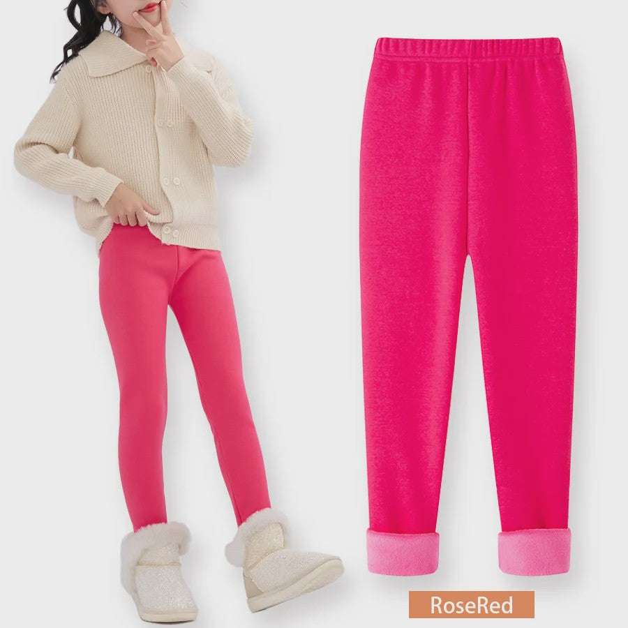 Warme Fleece Lined Leggings voor Meisjes (3-11 Jaar) - Zacht & Comfortabel