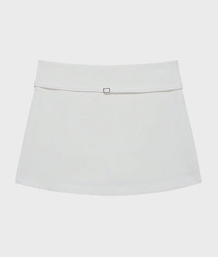 Modieuze Skort met Riem en Ritssluiting - Stijlvolle Casual Kleding voor Dames