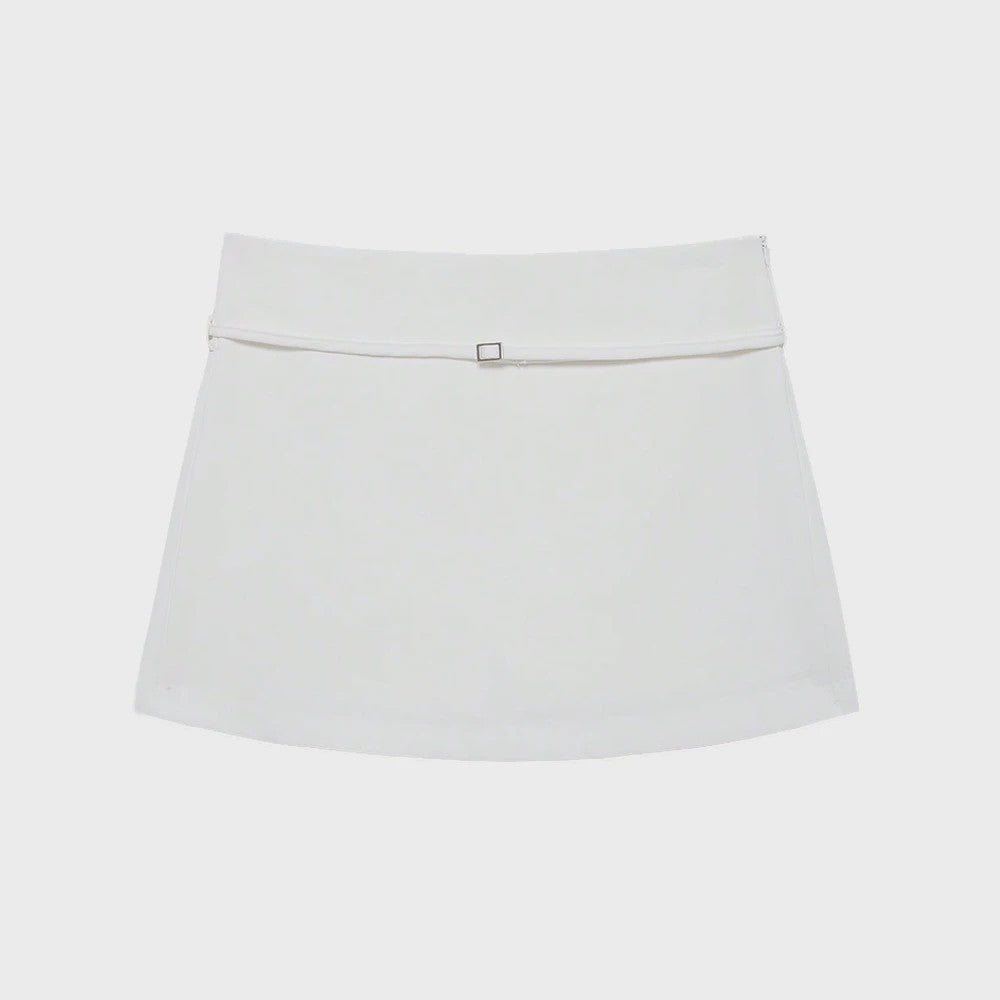 Modieuze Skort met Riem en Ritssluiting - Stijlvolle Casual Kleding voor Dames