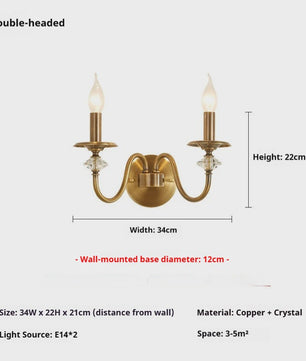 American Retro Messing Plafondlamp met Kaarslampjes - Sfeervolle Verlichting voor Woonkamer, Slaapkamer & Eetkamer