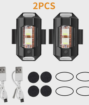 Universeel Mini LED Waarschuwingslicht - 7 Kleuren & 22 Modi - USB Oplaadbaar