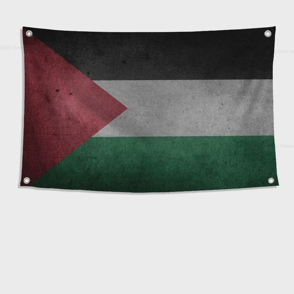 Jordanese Vlag Banner - Polyester - 4 Oogjes - Buiten & Binnen Decoratie