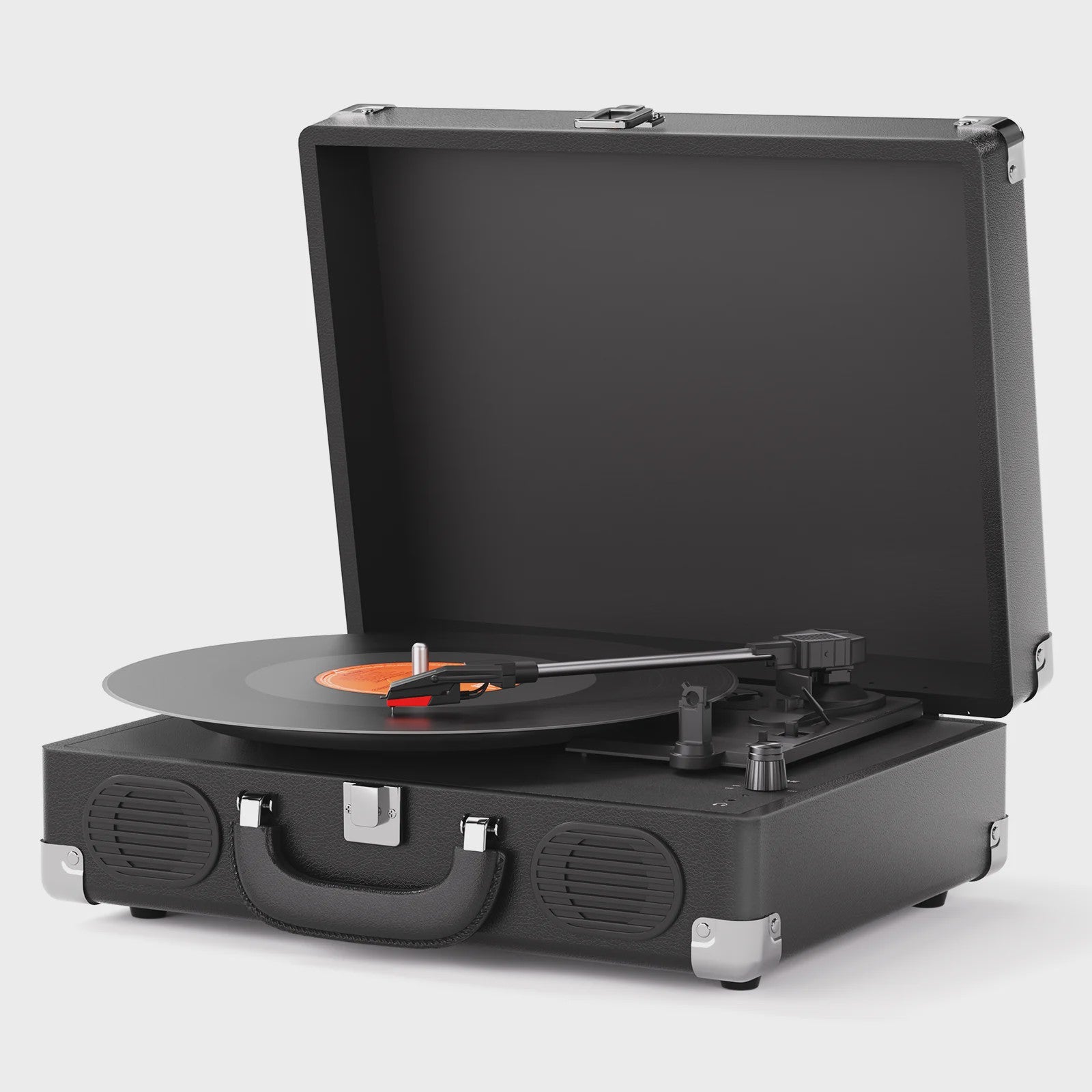 Maio S100 Vintage Platenspeler - Belt-Driven, 3 Snelheden, Ingebouwde Stereo Speakers