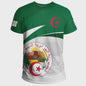 Heren T-shirt met Algerijnse Vlag 3D Graphic - Perfect voor Voetbalfans en Sportieve Gelegenheden
