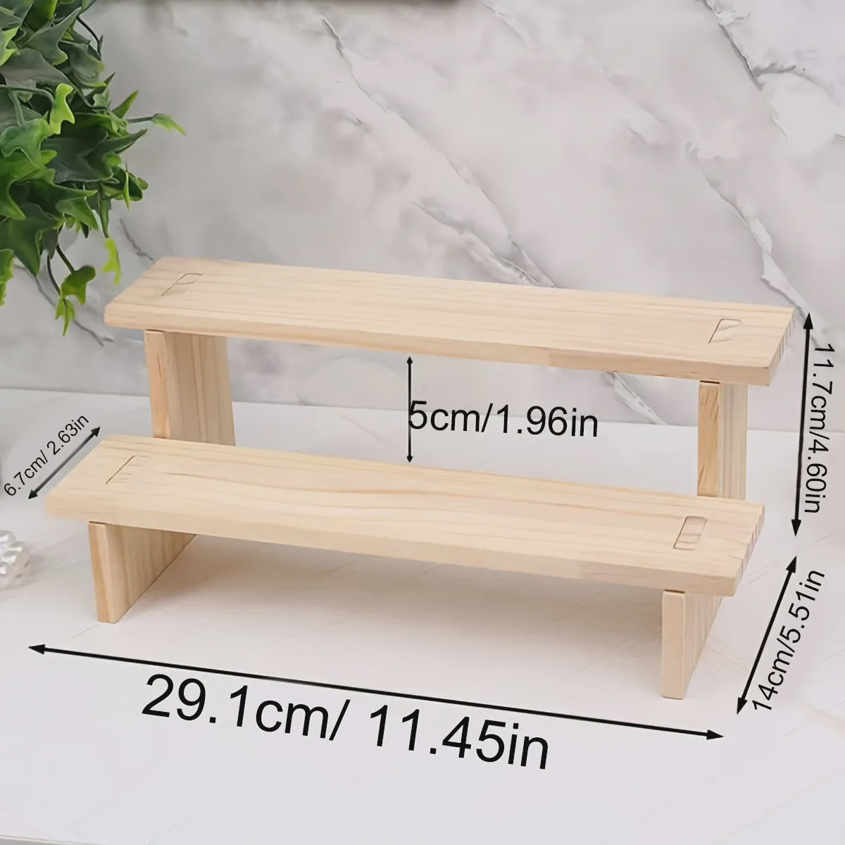 Houten Display Rek - Presenteer Parfum, Cosmetica & Sieraden