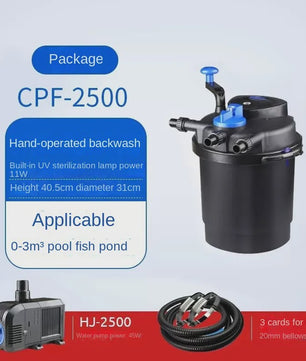 SUNSUN CPA Visvijver Filter Systeem met UV-lamp - Krachtige Watercirculatie voor Koi Vijvers