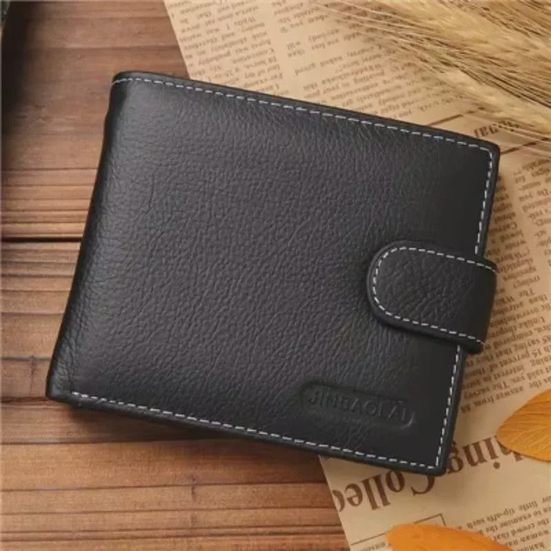 Luxe Heren Portemonnee van Echt Leer - Compact & Stijlvol
