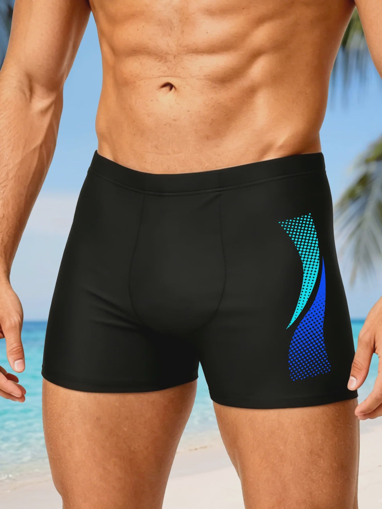 Heren Zwembroek Boxershorts met Snelle Droogtijd en Modieuze Print