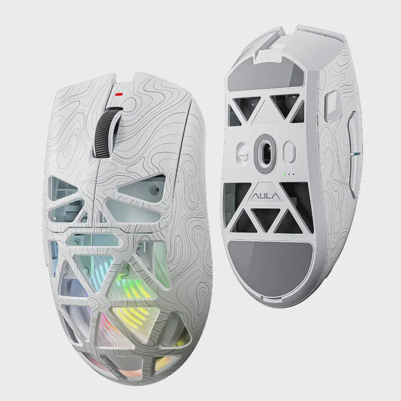 AULA SC620 Gaming Muis - Tri-Mode Connectiviteit (Wired/BT/2.4G), Lichtgewicht, 12000 DPI, PAW3311 Sensor