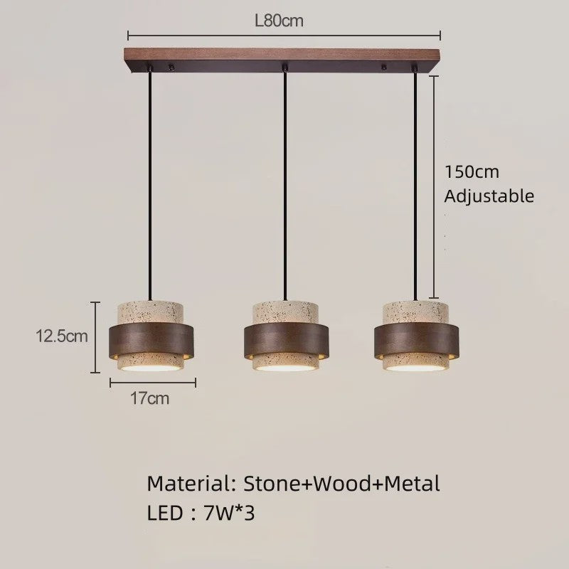Moderne Design Hanglamp - Sfeervolle Bedlamp met Cave Stone Look