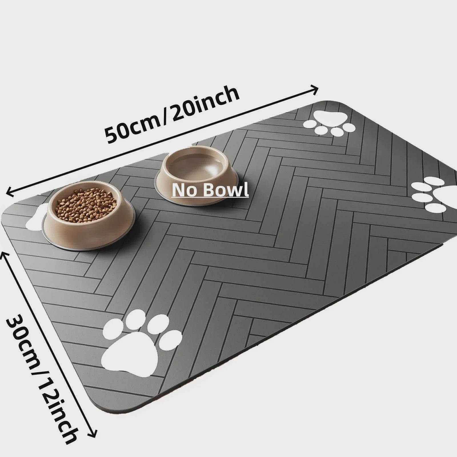 Absorberende Voer- en Waterbak Mat voor Hond en Kat - Waterdicht & Sneldrogend