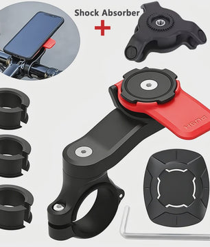 Universele Motor & Fiets Telefoonhouder - 360° Draaibaar & Afneembaar