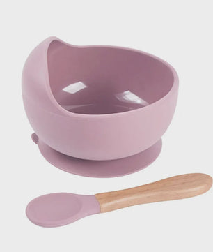 Siliconen Babyspeelgoed Kom en Lepel Set - BPA-vrij, Vaatwasmachinebestendig