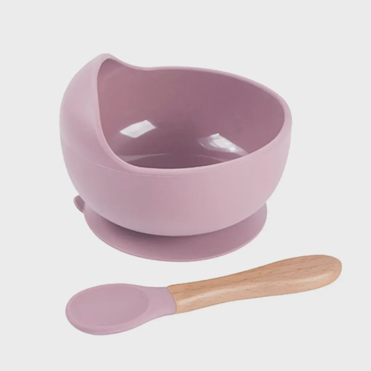 Siliconen Babyspeelgoed Kom en Lepel Set - BPA-vrij, Vaatwasmachinebestendig