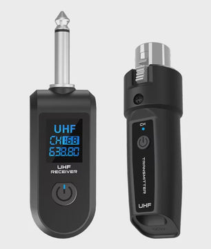 Draadloos UHF XLR Microfoon Systeem: Zender & Ontvanger voor Mixers, Gitaren & Meer