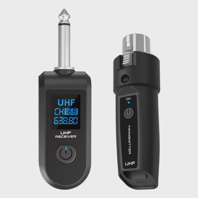 Draadloos UHF XLR Microfoon Systeem: Zender & Ontvanger voor Mixers, Gitaren & Meer