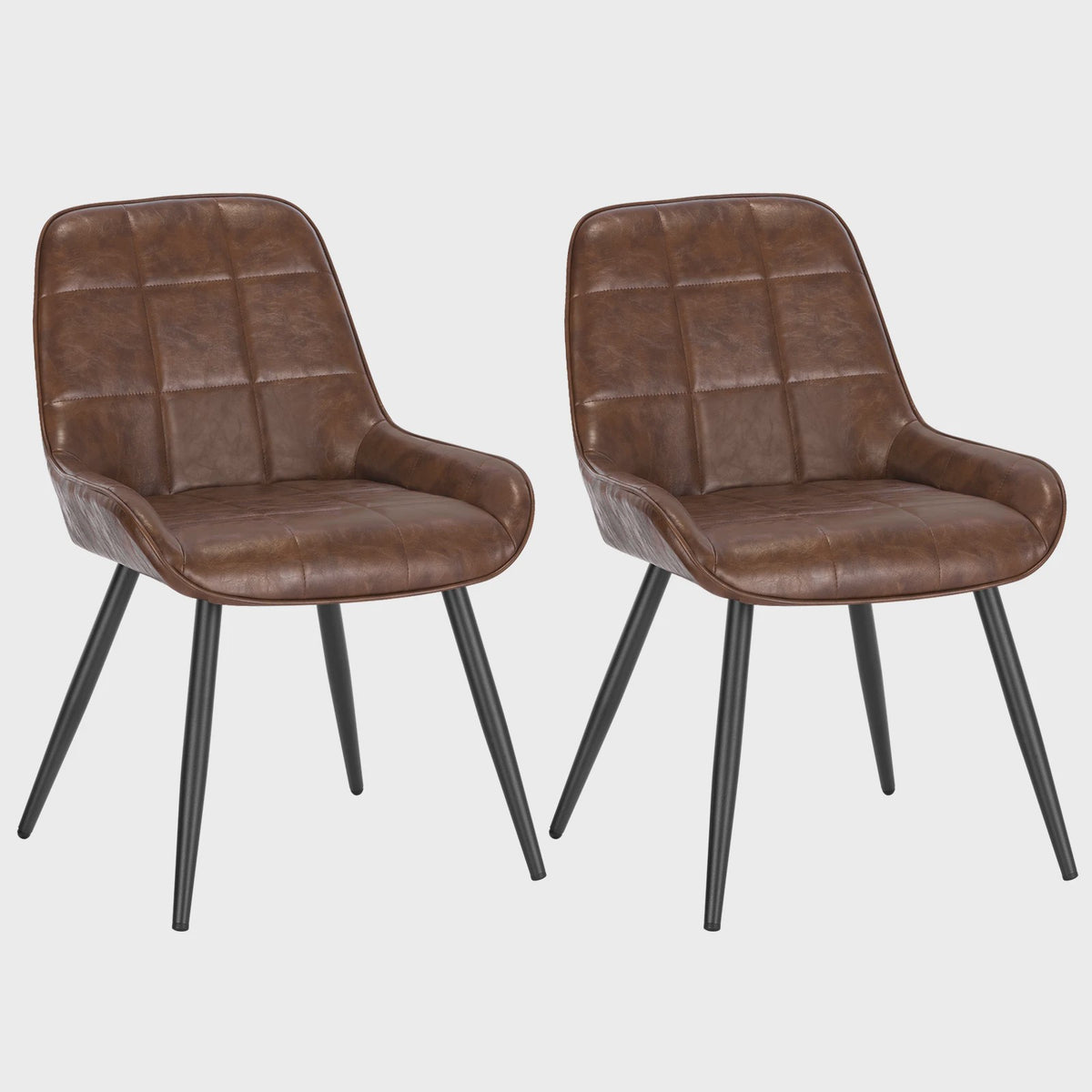 Set van 2 Ergonomische Velvet Eetkamerstoelen - Scandinavisch Design