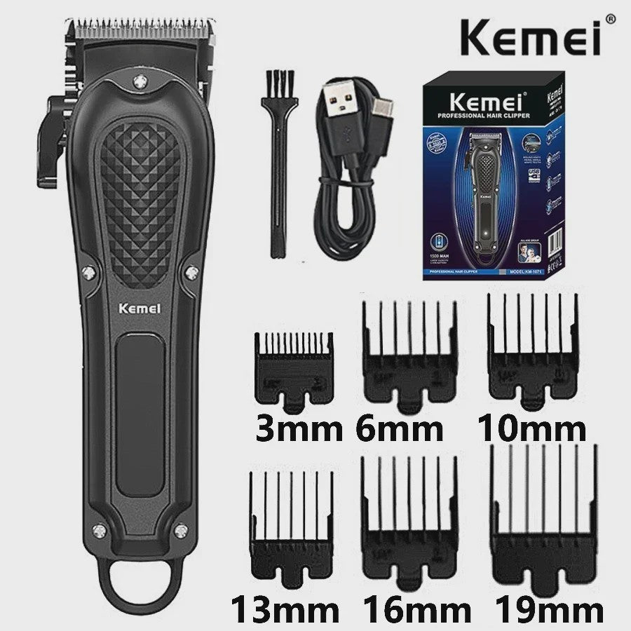 Kemei Professionele Draadloze Baardtrimmer & Tondeuse Set KM-1071/KM-2299