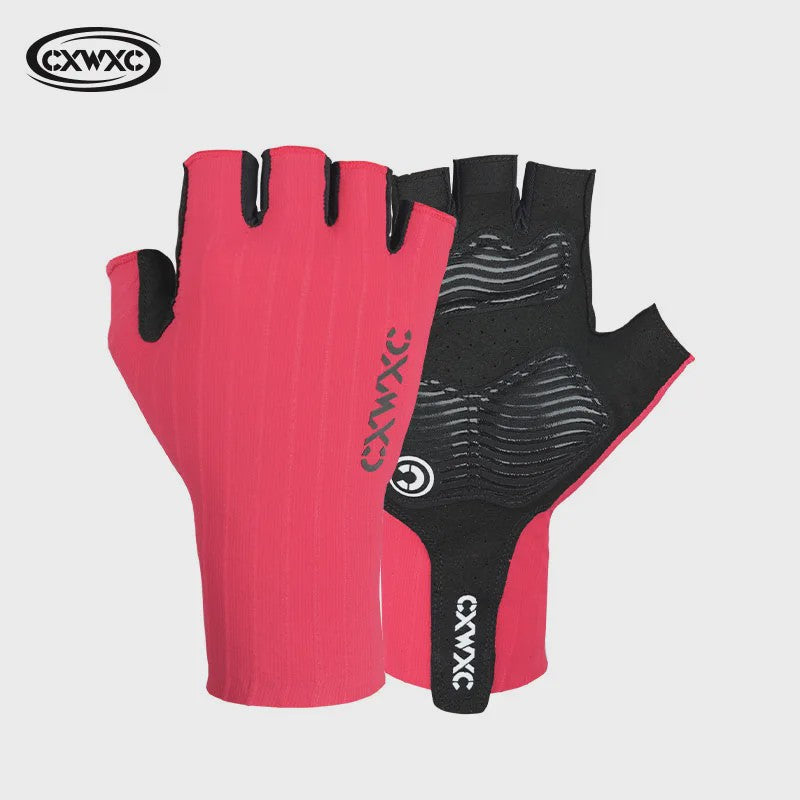 CXWXC Half Finger Fiets Handschoenen - Ademend, Anti-slip & Verlengde Polssteun voor Heren & Dames