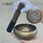 Tibetaanse Zangleiding Kom - Handgemaakte Bronzen Klankschaal voor Meditatie & Sound Healing