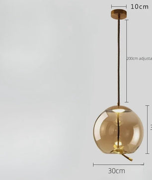 Moderne Glazen LED Hanglamp - Stijlvolle Verlichting voor Woonkamer, Keuken & Bar