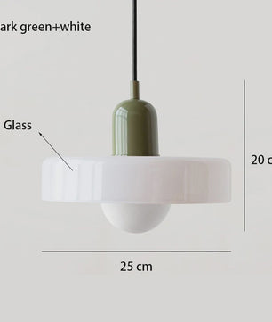 Nordic Retro Glazen Hanglamp - Stijlvolle Verlichting voor Woonkamer, Eetkamer & Slaapkamer