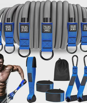 Professionele Weerstandsband Set met Handvatten - Krachttraining, Body Shaping & Fitness