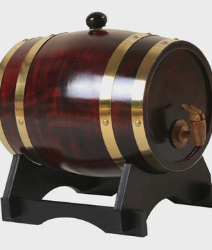 Houten Wijnvat 1L, 1.5L, 3L - Vintage Eiken Vat voor Wijn, Whiskey & Bier - Decoratie