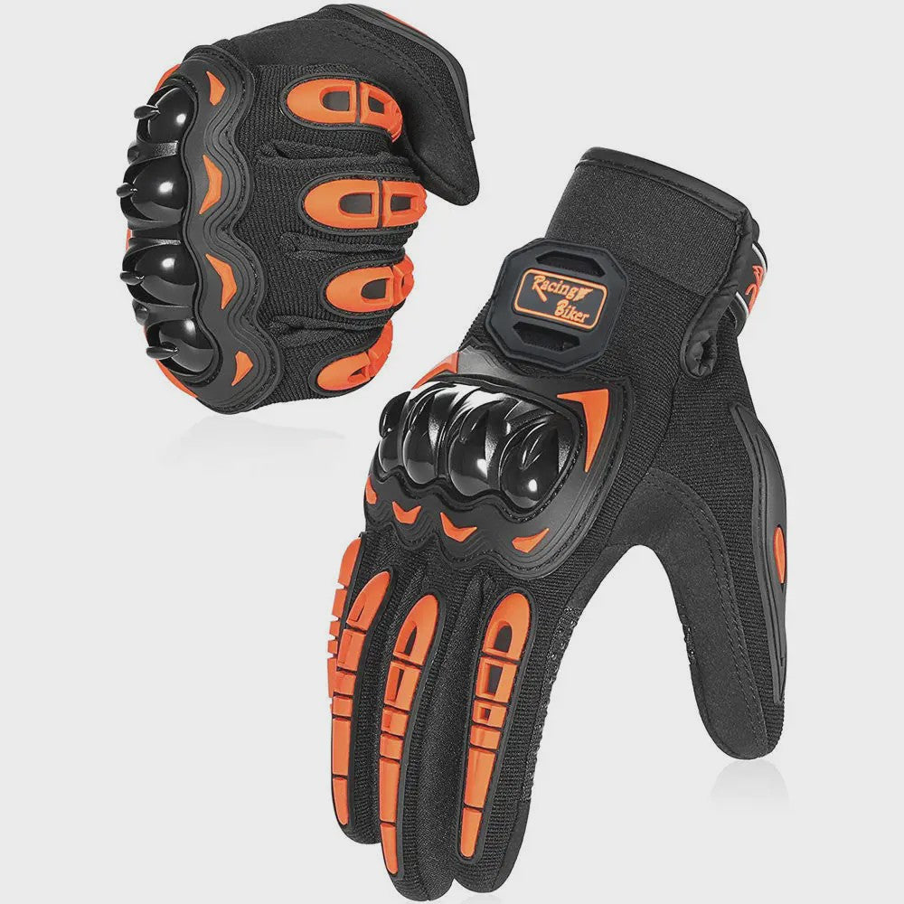 Motorhandschoenen Race Zomer Motocross Valbescherming Ademend Blauw Rood