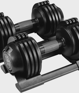 Verstelbare Dumbbells Set 1.5-24 kg met 5 Gewichtsniveaus - Compact en Efficiënt Trainen