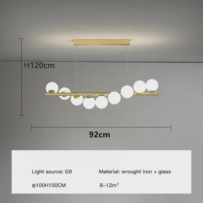 Luxe Scandinavische Plafondlamp met Sterrenlicht - Goudkleurig