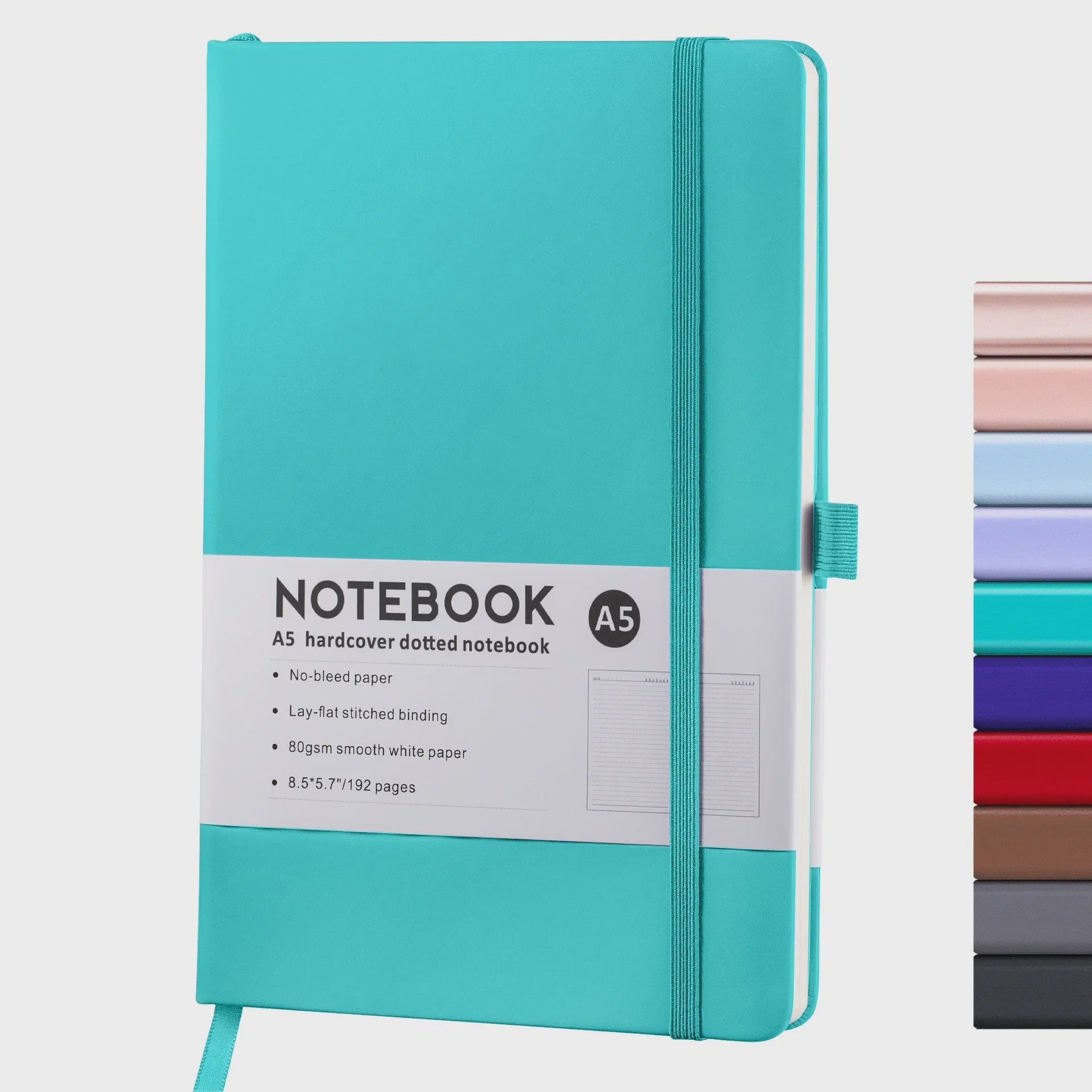 Hardcover A5/A6 Notitieboek met Elastische Band - PU Leer Dagboek