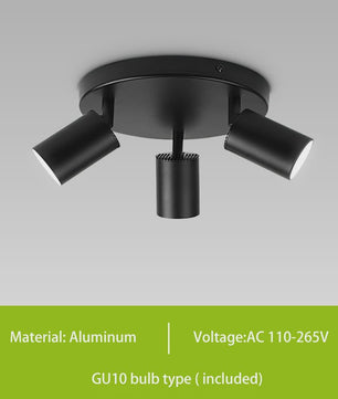 Verstelbare GU10 LED Spot Plafondlamp - Keuze uit 2, 3 of 4 Spots