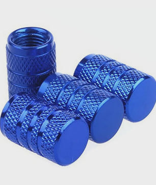4x Aluminium Ventieldopjes Auto - Universeel & Stijlvol met Knurling Grip