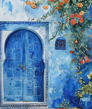 Franse Parijse Stadsgezichten Aquarel Kunst Posters Canvas Prints Wanddecoratie