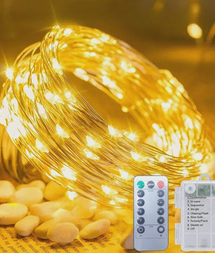 Waterdichte Batterij Sfeerverlichting met Afstandsbediening - 8 Modi voor Kerst, Feest & Decoratie