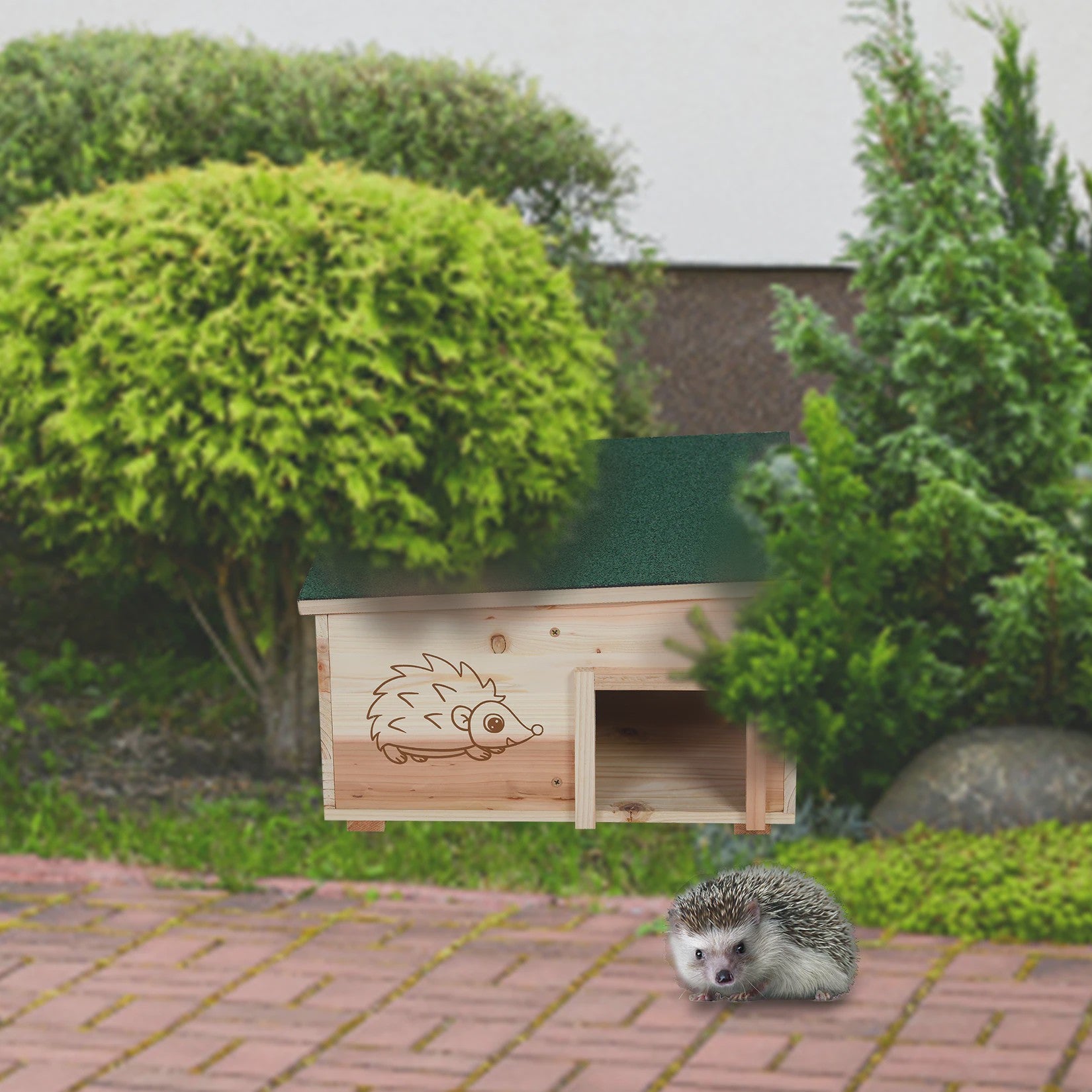 Houten Egelhuisje - Veilige Schuilplaats & Nestkast voor Kleine Dieren