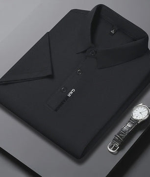 Heren Poloshirt Korte Mouw - Ademend, Comfortabel & Elastisch - Casual Zakelijke Stijl