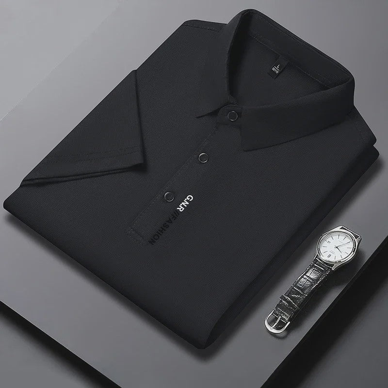 Heren Poloshirt Korte Mouw - Ademend, Comfortabel & Elastisch - Casual Zakelijke Stijl